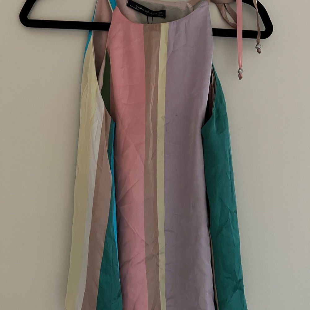 Stripe Open Back Halter - image 3